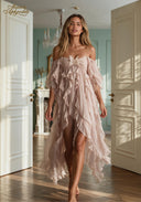 Rêve d’Aquarelle Ruffle Dress