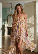 Rêve d’Aquarelle Ruffle Dress