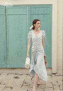 Bleu Céleste Floral Dress