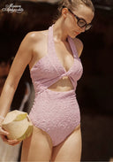 Portofino Lavande Cut-Out Swimsuit