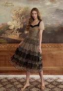 Black Lace Mesh Elegance Dress