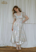 Pearl Bloom French Floral Dress