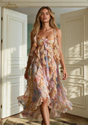 Rêve d’Aquarelle Ruffle Dress