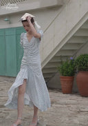 Bleu Céleste Floral Dress