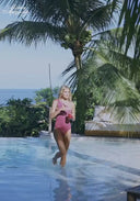 Monaco Rosette One-Shoulder Swimsuit